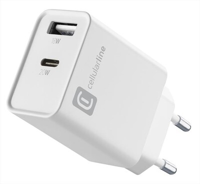 CELLULARLINE - Caricatore da rete ACHOTHUSB2PD20WW-Bianco