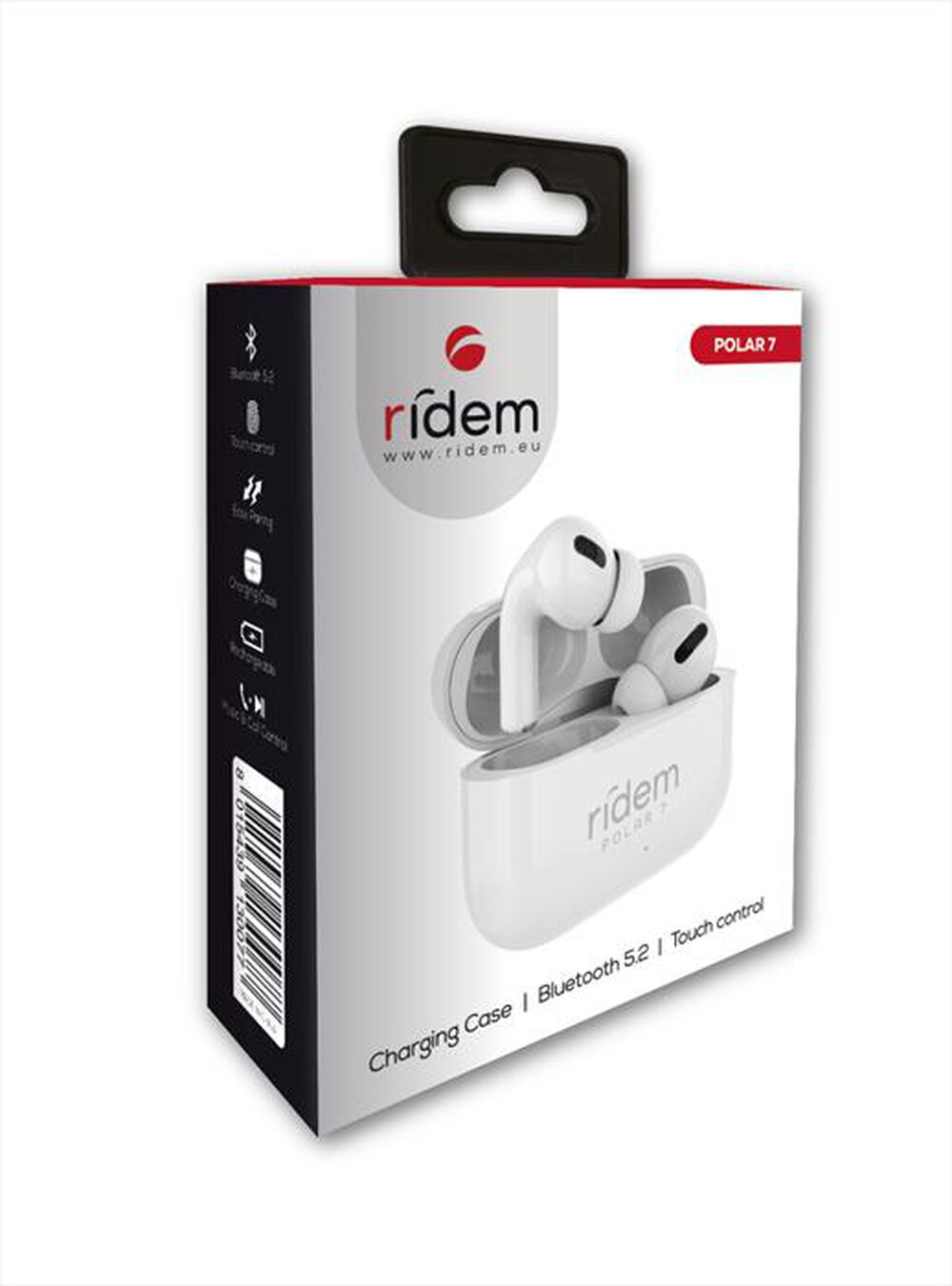 "RIDEM - Auricolari in ear POLAR 7-Bianco"