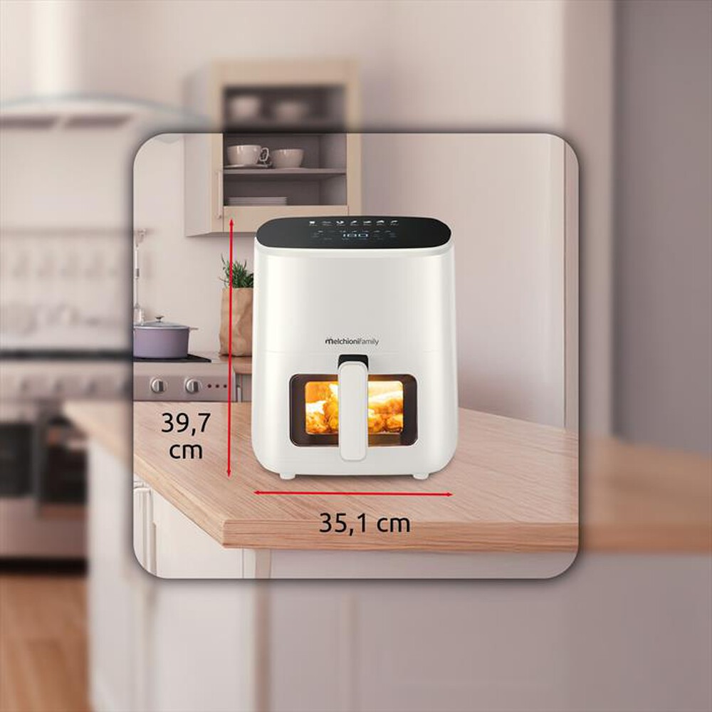 Immagine del prodotto MELCHIONI FAMILY - Friggitrice ad aria MARIANNA NEW-Bianco / Plastica