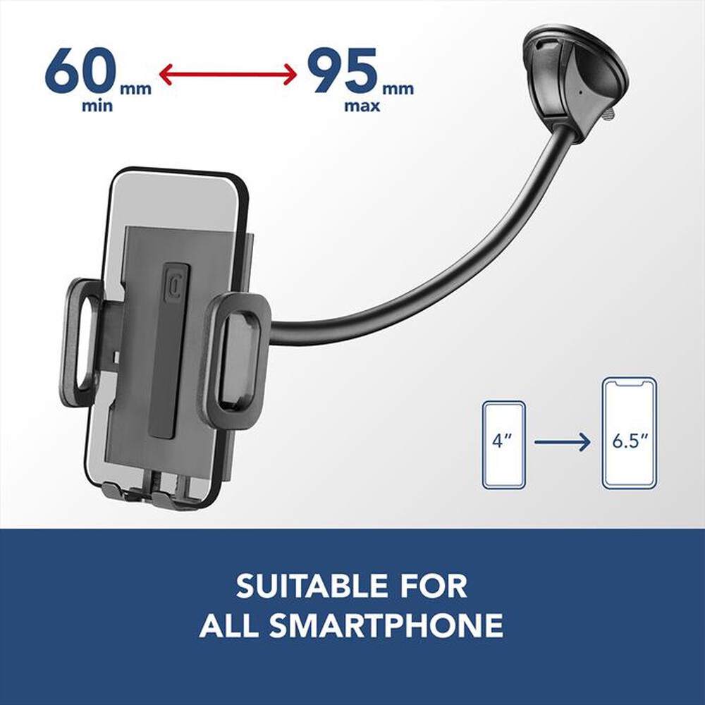 Immagine del prodotto CELLULARLINE - PILOTFLEXIK Ventosa-Nero