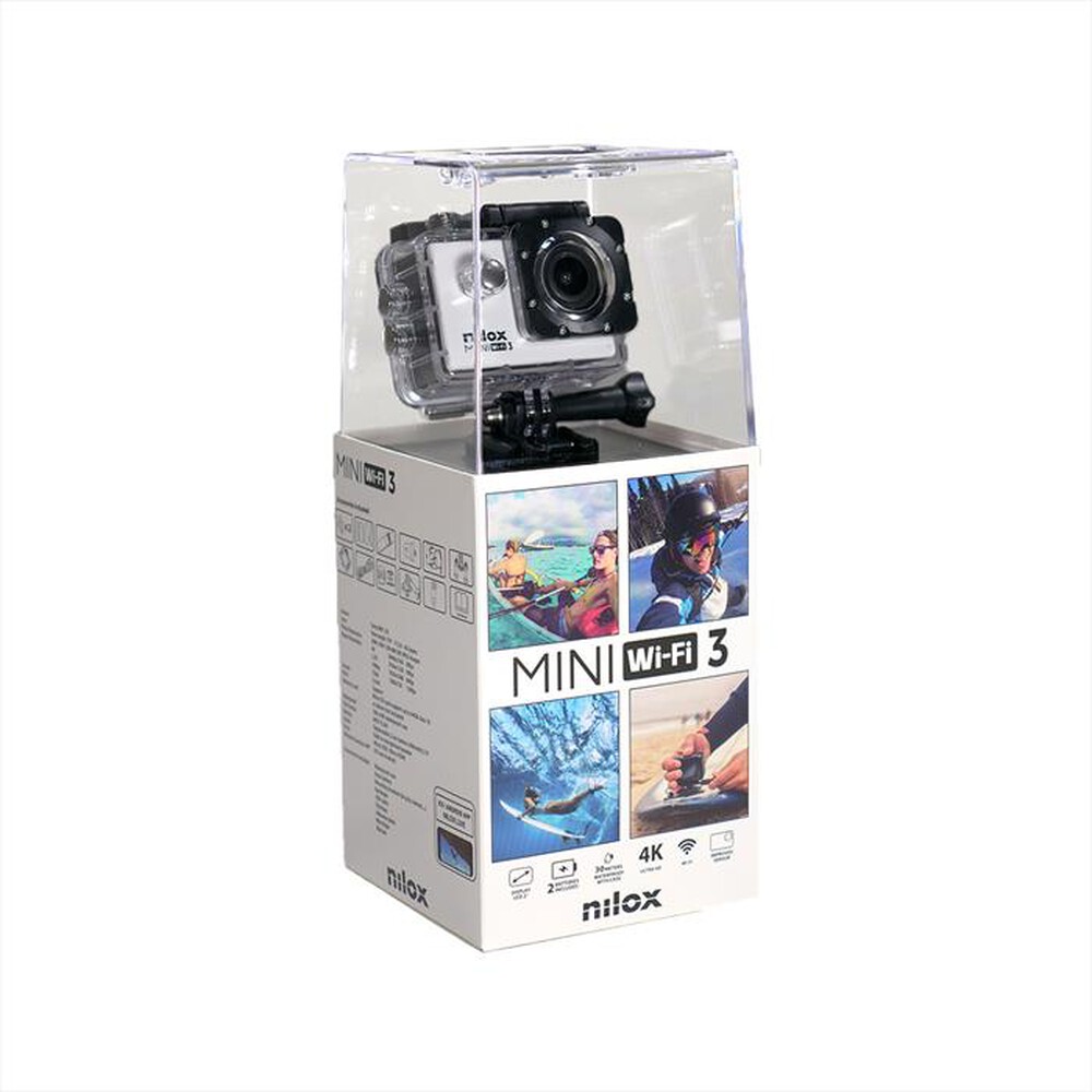 "NILOX - Action Cam MINI WIFI 3-White"