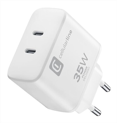 CELLULARLINE - Caricatore da rete ACHIPHUSB2PD35WW-Bianco