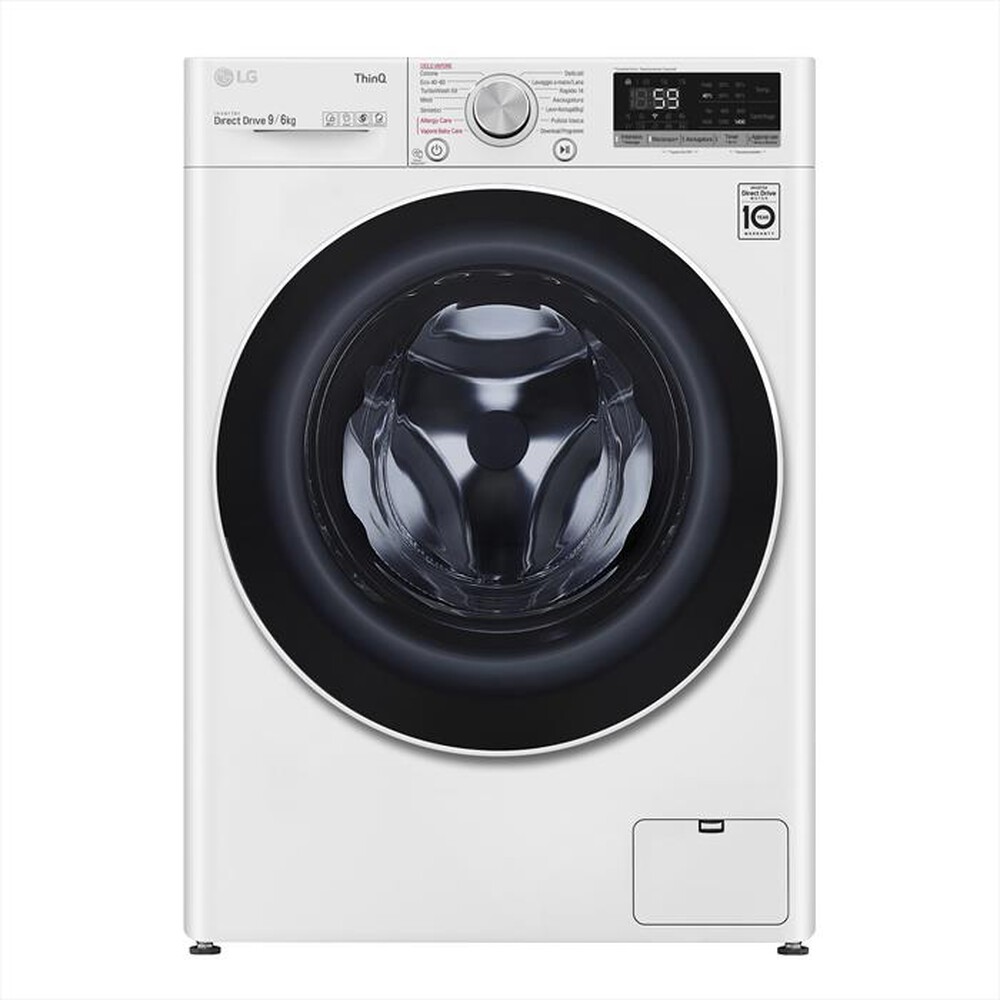 "LG - Lavasciuga F4DV509H0E 9/6 Kg Classe B-White"