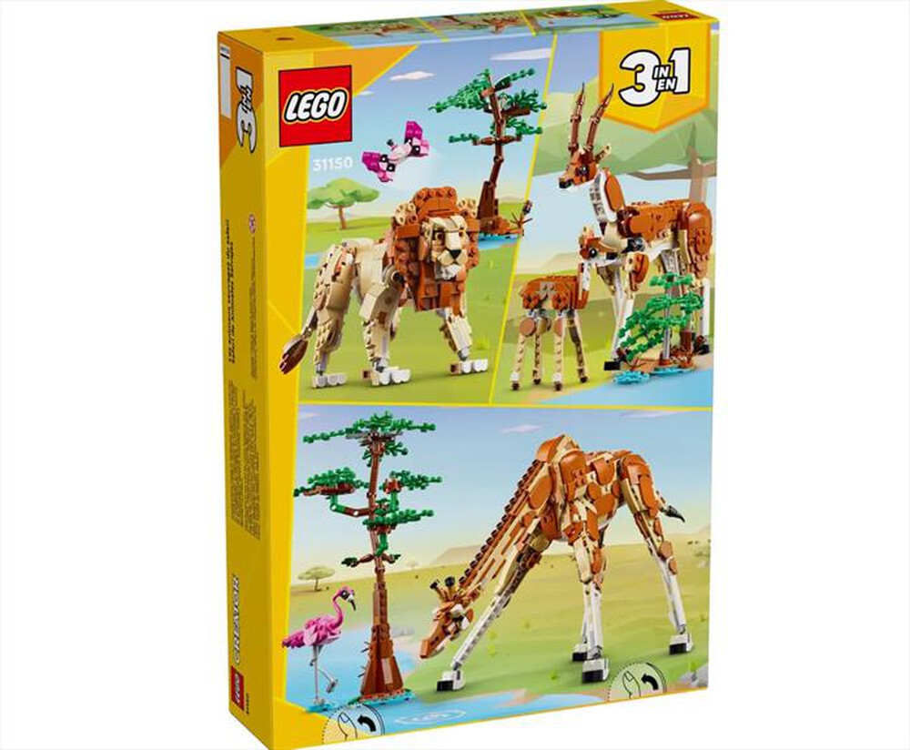 "LEGO - CREATOR Animali del safari - 31150-Multicolore"