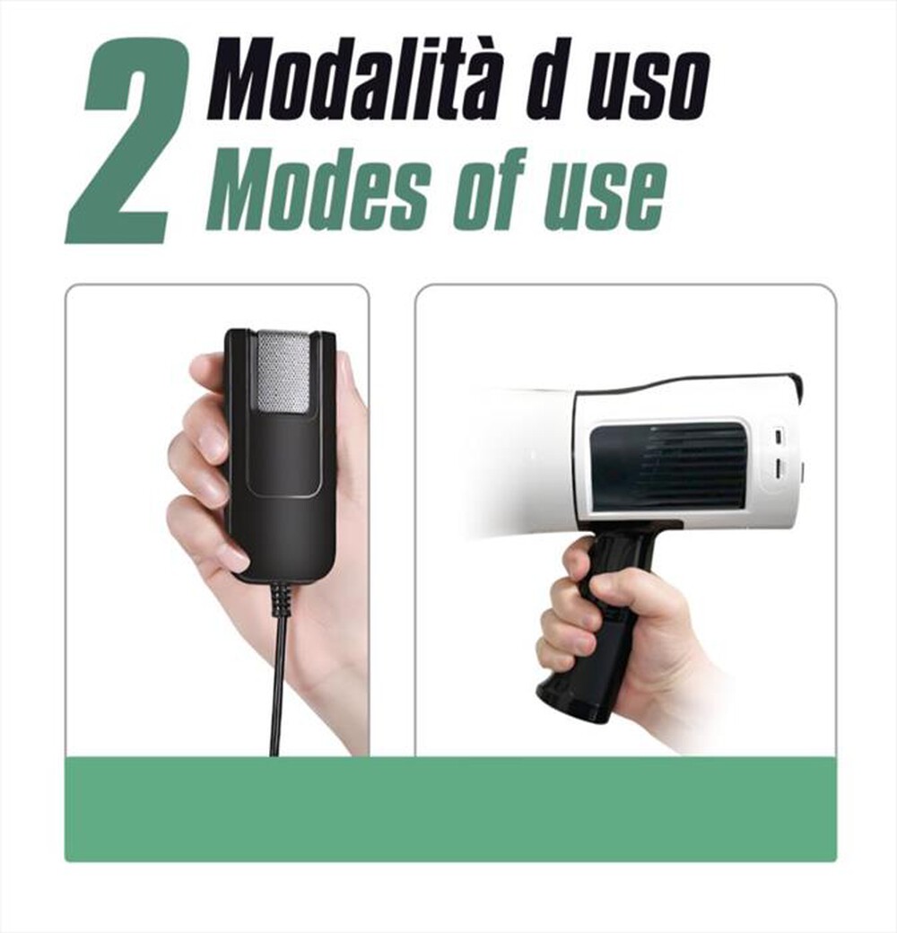 Immagine del prodotto KARMA - Mini megafono GT 1231BT-bianco e nero