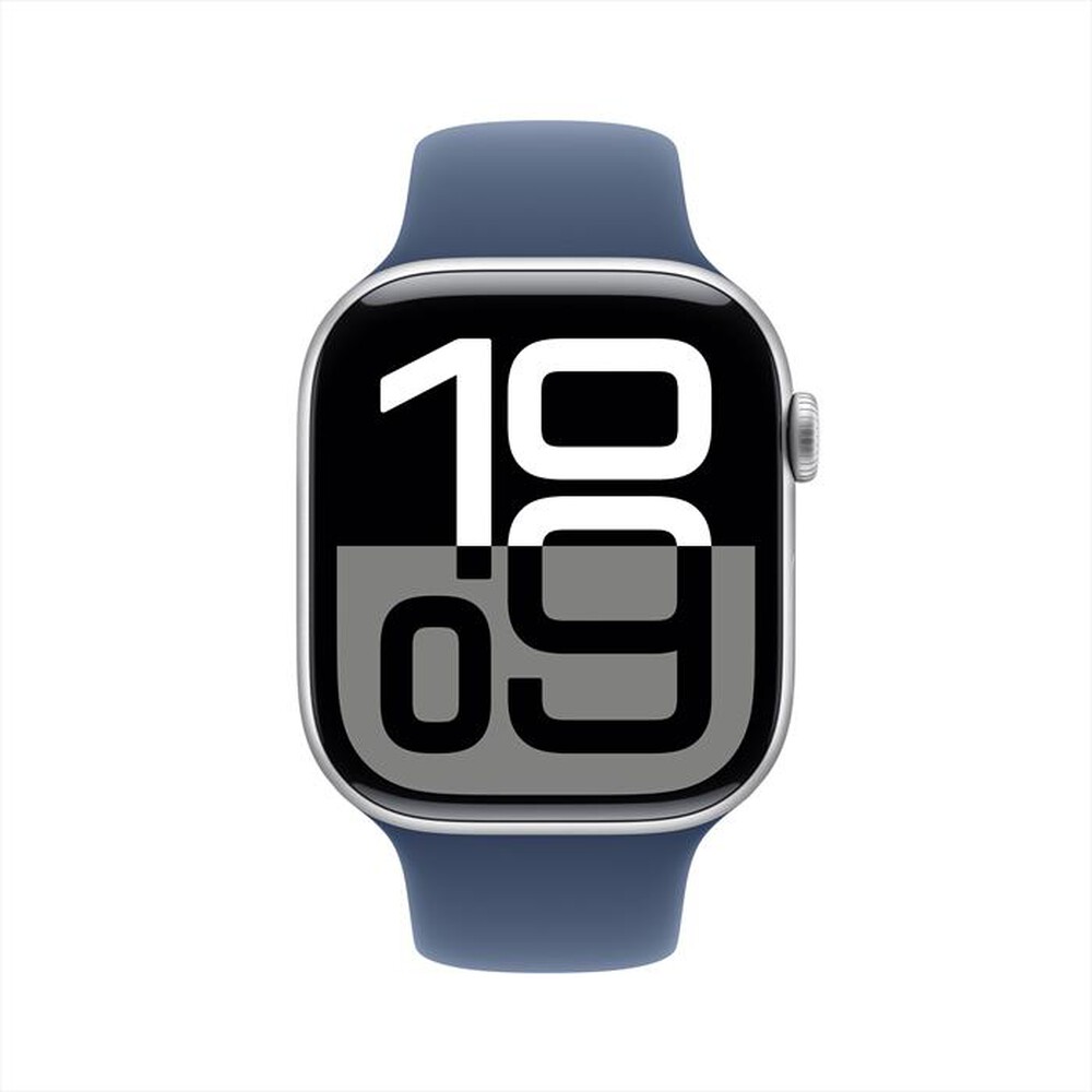 "APPLE - Watch Series 10 GPS 46mm Alluminio-Argento - Sport Band Denim S/M"