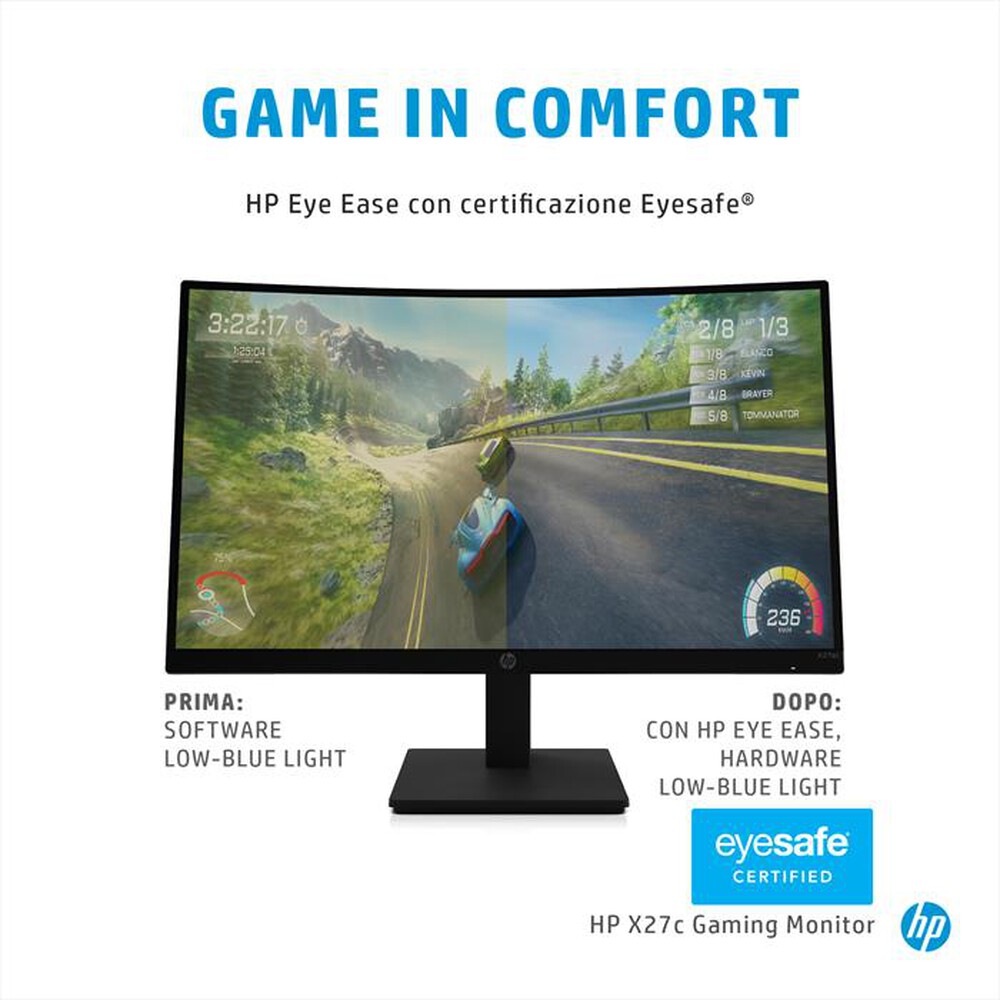 "HP - Monitor 27\" X27C FHD-Shadow Black"