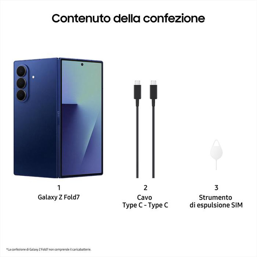 Immagine del prodotto SAMSUNG - Galaxy Z Fold7 12+512GB-Blue Shadow