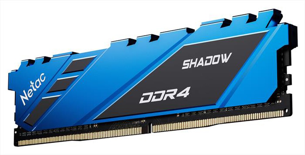 Immagine del prodotto NETAC - SHADOW DDR4-3200 8G C16 BLUE U-DIMM 288-PIN-BLU