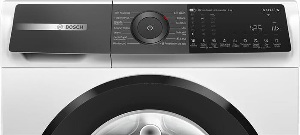 "BOSCH - Lavatrice SERIE 6 WGH24400IT 9 Kg Classe A-BIANCA"