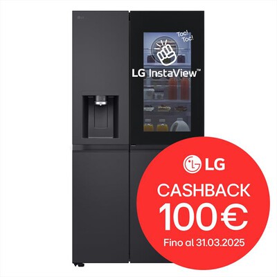 LG - Frigorifero side by side GSXE91EVAD Classe D 628L-Black