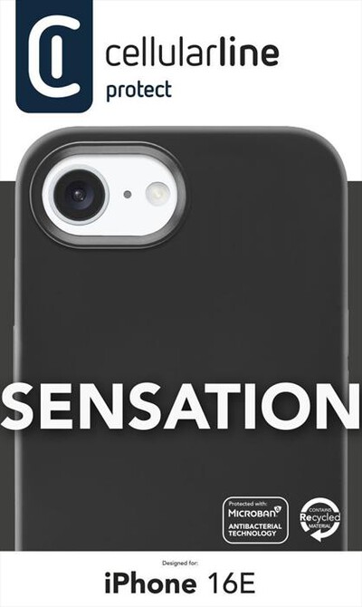 CELLULARLINE - Cover SENSATION - IPHONE SE (2025)-Black
