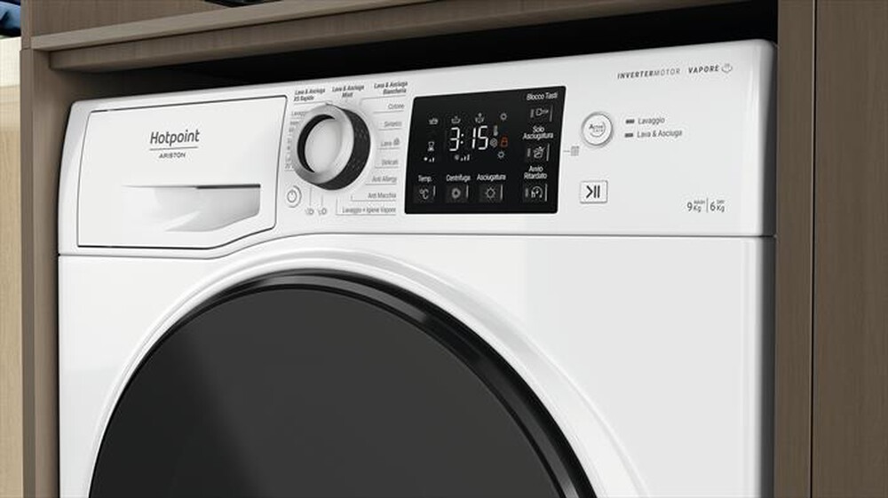 "HOTPOINT ARISTON - Lavasciuga ACTIVE NDB 9636 DA IT 9/6 Kg Classe A-Bianco"