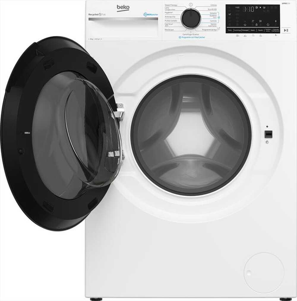 "BEKO - Lavatrice BWT594BF 9 Kg Classe A-Bianco / Cover nera"