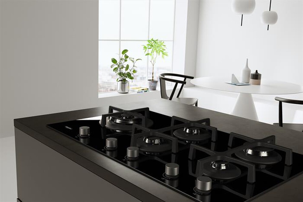 "WHIRLPOOL - Piano cottura a gas GOA 9523/NB 5 fuochi 86cm-Nero"