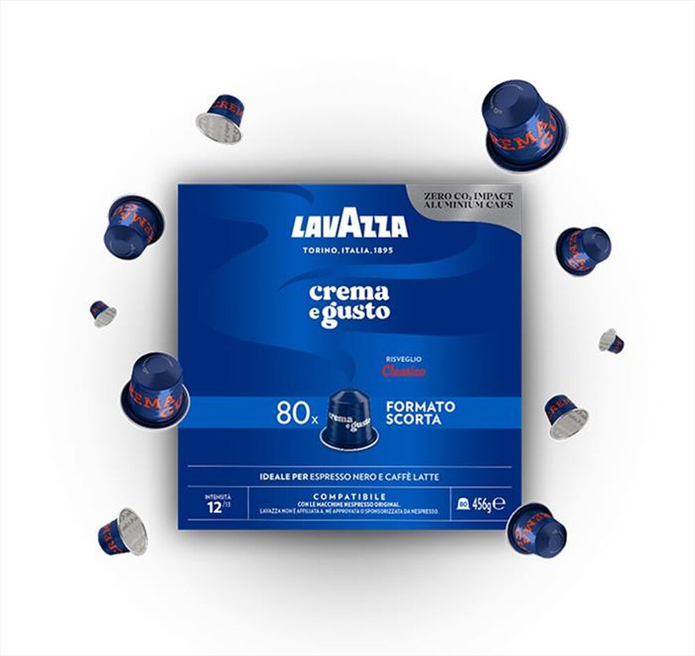"LAVAZZA - CREMA E GUSTO - Nespresso 80 Caps-Blu"