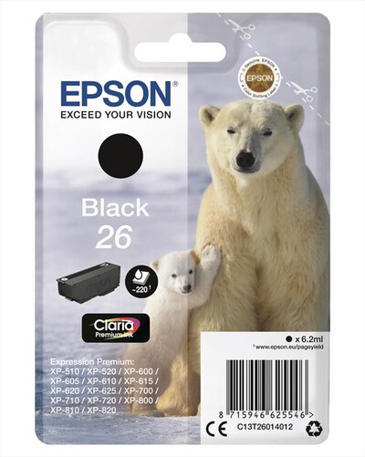 EPSON - C13T26014022-Nero