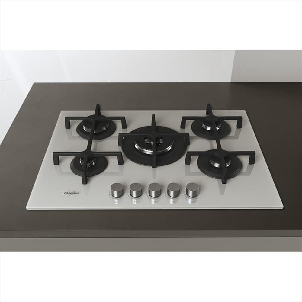 "WHIRLPOOL - Piano cottura a gas ELEMENTS GOA 7523/WH 73cm-Bianco"