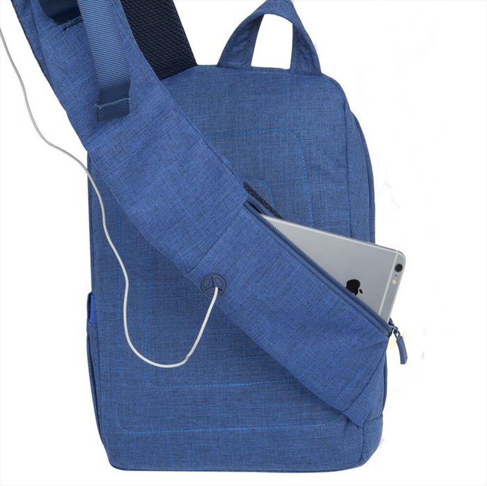 "RIVACASE - 7529 ZAINO MONOSPALLA PER NOTEBOOK DA 13,3\"-Blu"