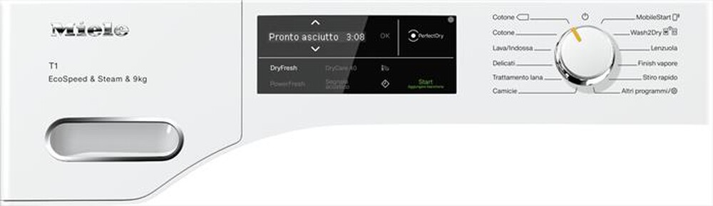 "MIELE - Asciugatrice TWL 780 WP ECOSPEED STEAM- 9 Kg -A+++"