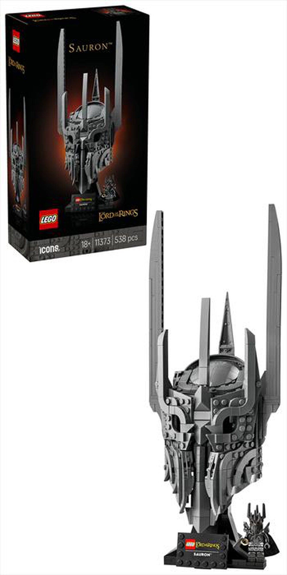 Immagine del prodotto LEGO - ICONS Signore degli Anelli: Elmo di Sauron - 11373-Multicolore