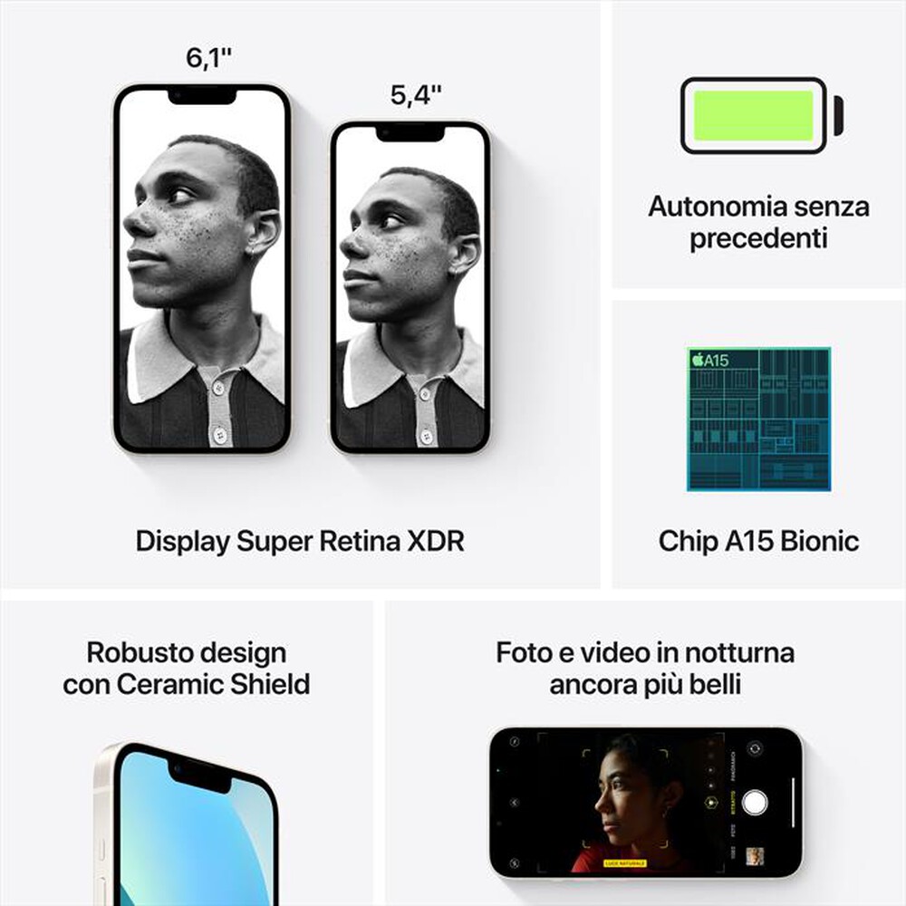 "APPLE - iPhone 13 128GB-Galassia"