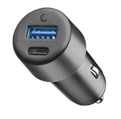 PLOOS - PLOOS - AUTO CHARGER DUAL 20W USB + USB-C-Nero