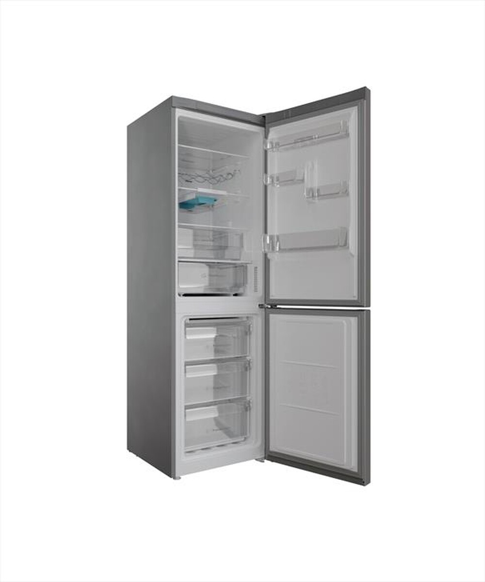 "INDESIT - Frigorifero combinato PUSH&GO INFC8 TO32X Classe E-Stainless steel"