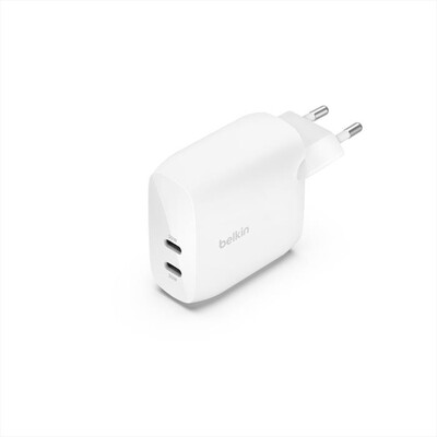 BELKIN - CARICABATTERIE DA PARETE DUAL 30W PORTA USB-C-BIANCO