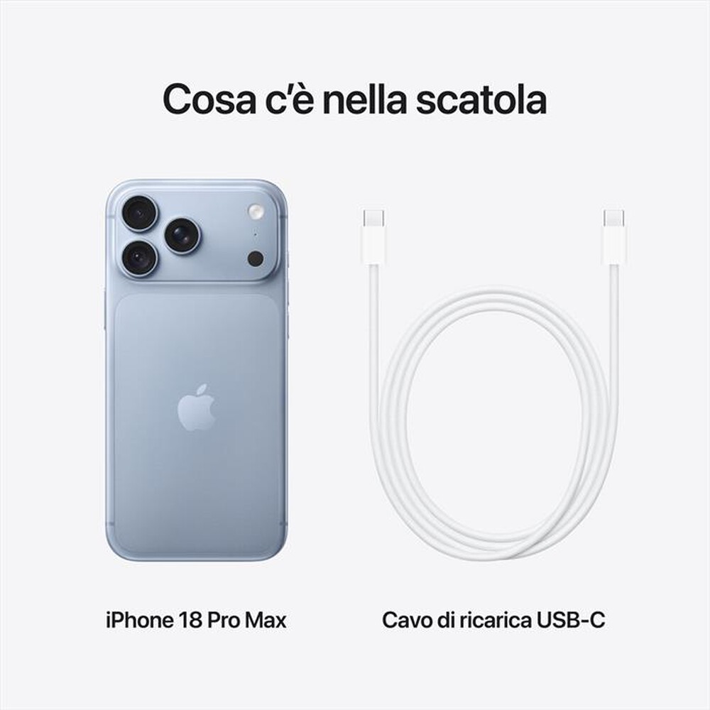 Immagine del prodotto APPLE - iPhone 18 Pro Max 512GB-Ghiaccio