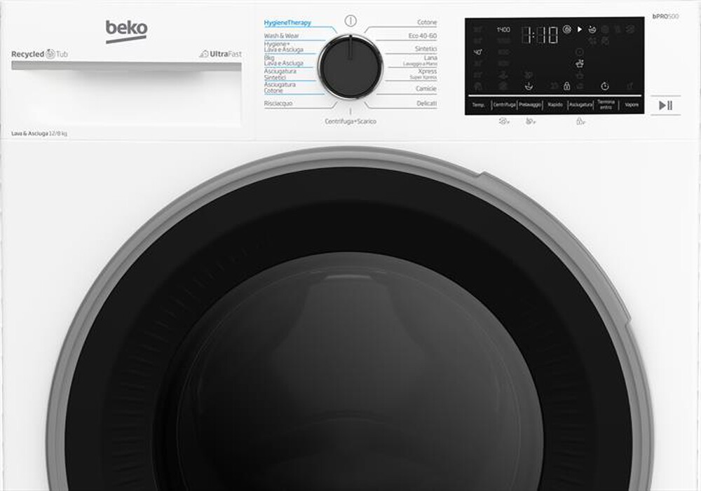 "BEKO - Lavasciuga BDT512844S 12/8 Kg Classe A-Bianco"