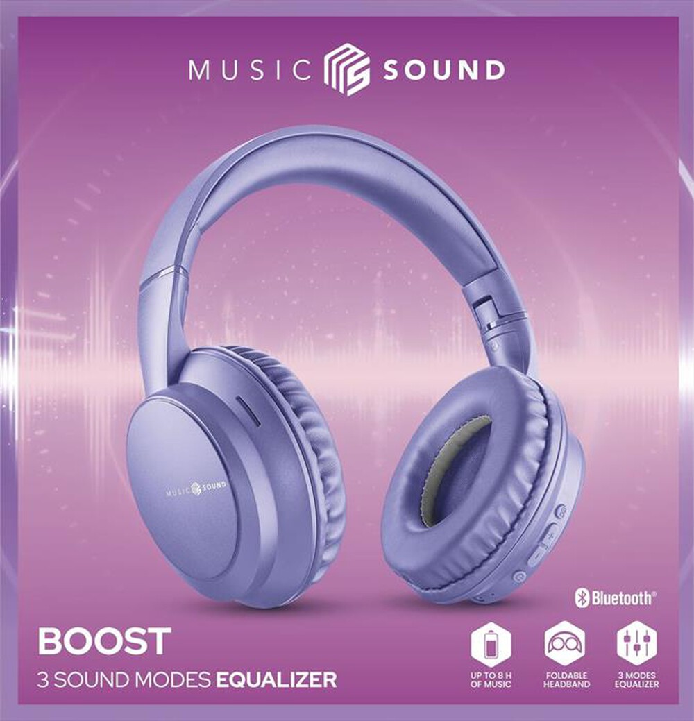 Immagine del prodotto MUSIC SOUND - Cuffie a padiglione chiuso BOOST-Purple