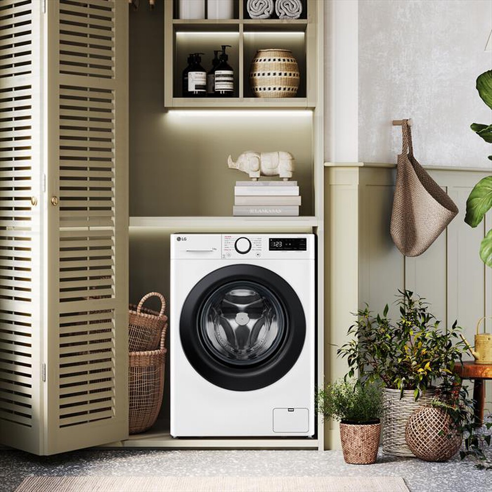 "LG - Lavatrice AI DD R3 F2R3S08NSWB 8kg Classe A-Bianco"