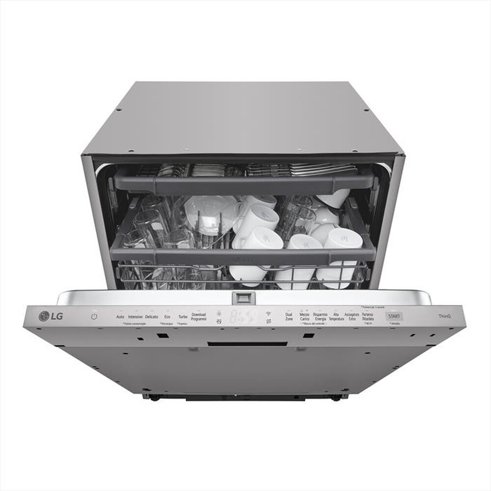"LG - Lavastoviglie QUADWASH DB243TX Classe D 14 cop-Noble Steel"