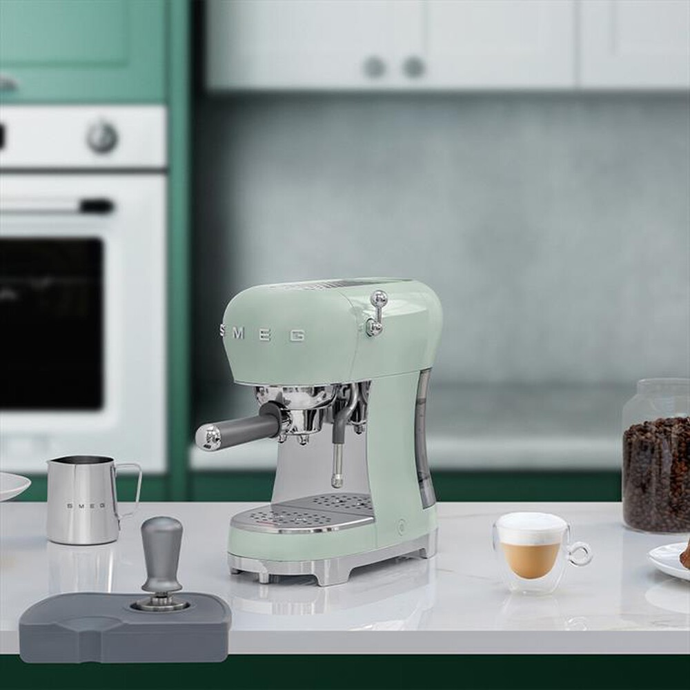 "SMEG - Macchina da Caffè Espresso 50's Style - ECF02PGEU-Verde Pastello LUCIDO"
