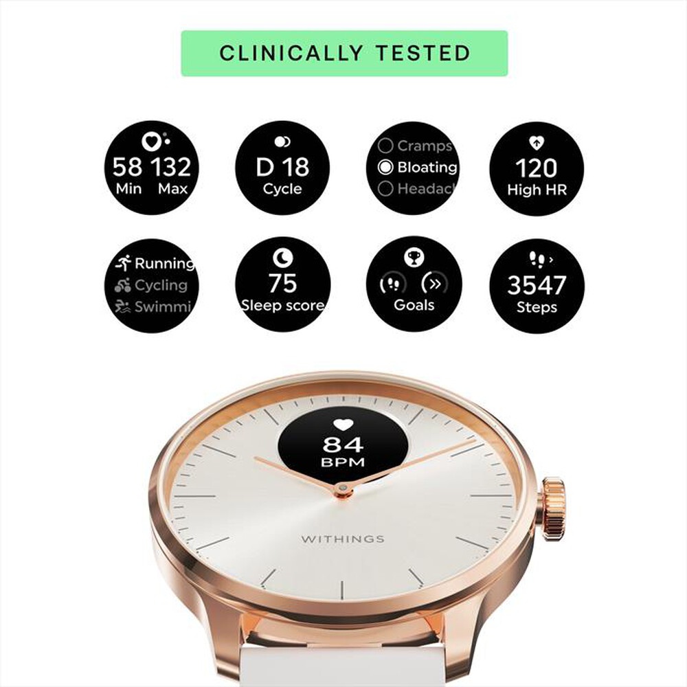 "WITHINGS - ScanWatch Light 37mm-Oro rosa"