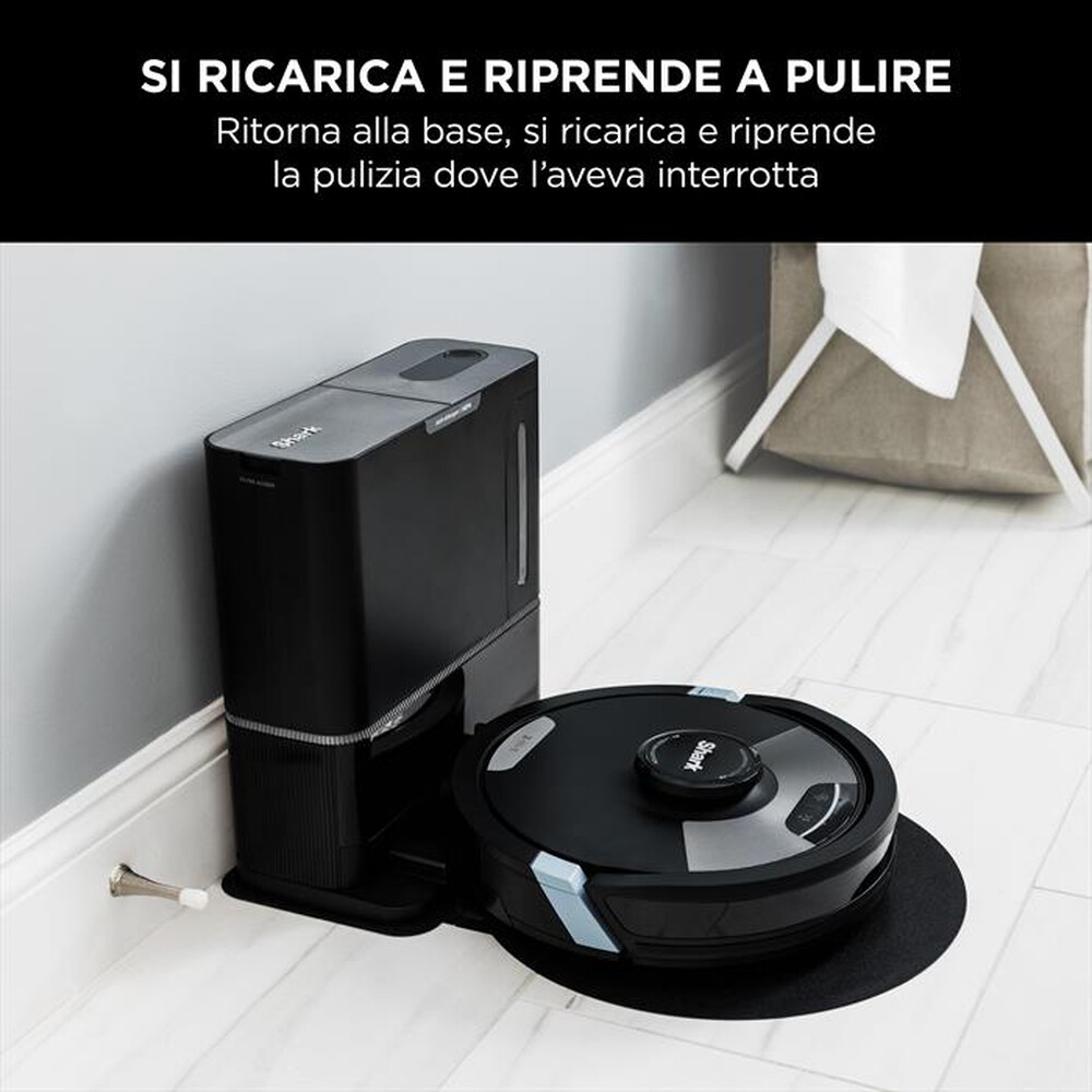 "SHARK - Robot aspirapolvere-lavapavimenti RV2600WSEU-nero"