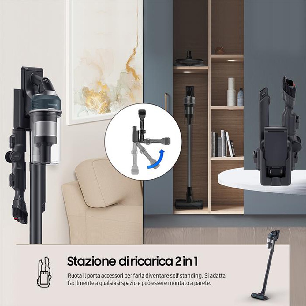 "SAMSUNG - Scopa elettrica JET 85 PREMIUM VS20C852FTB-Midnight Blue"