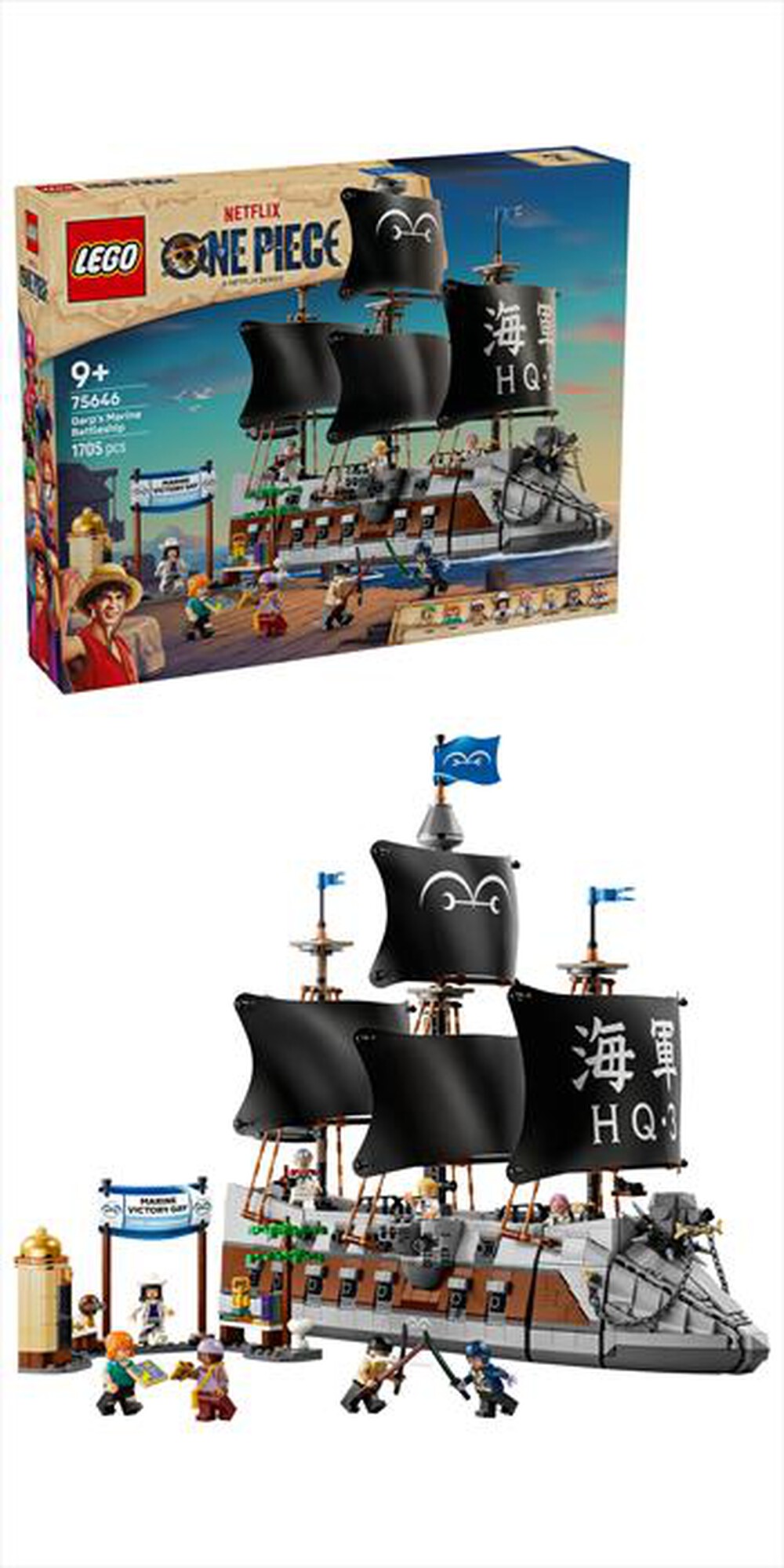 Immagine del prodotto LEGO - ONE PIECE La nave da guerra di Garp - 75646-Multicolore
