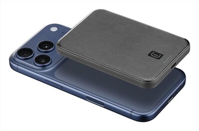 CELLULARLINE - Power Bank MAG AIRY 5.000 QI2 25W-Nero
