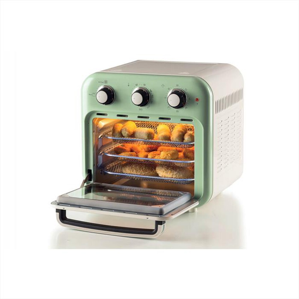 "ARIETE - 4632 VINTAGE FRIGGITRICE AD ARIA E FORNO 16L-Verde"