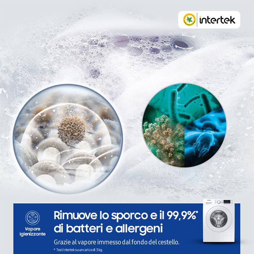 "SAMSUNG - Lavatrice WW90TA046TT/ET 9 Kg Classe A-BIANCO OBLO' Crystal WHITE"