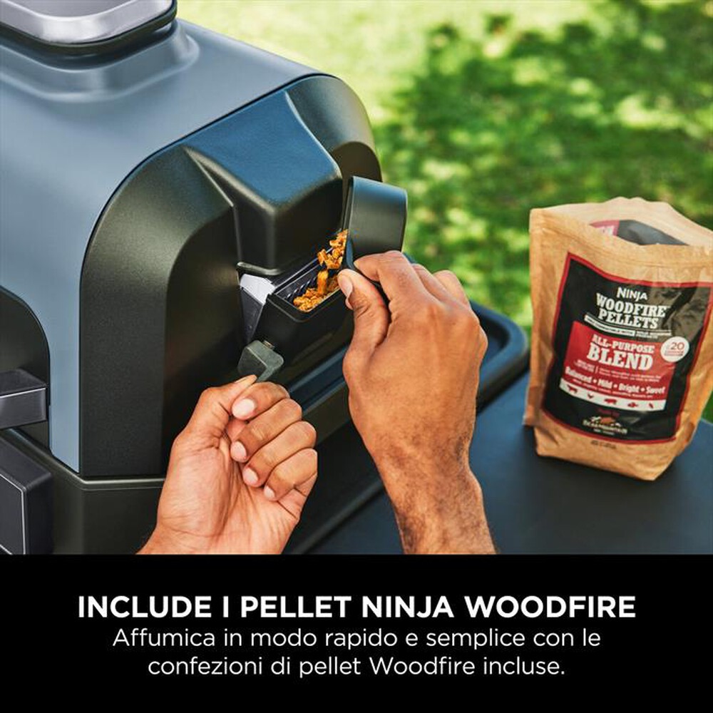 "NINJA - Barbecue elettrico Woodfire Pro Connect XL OG901EU-Blu"