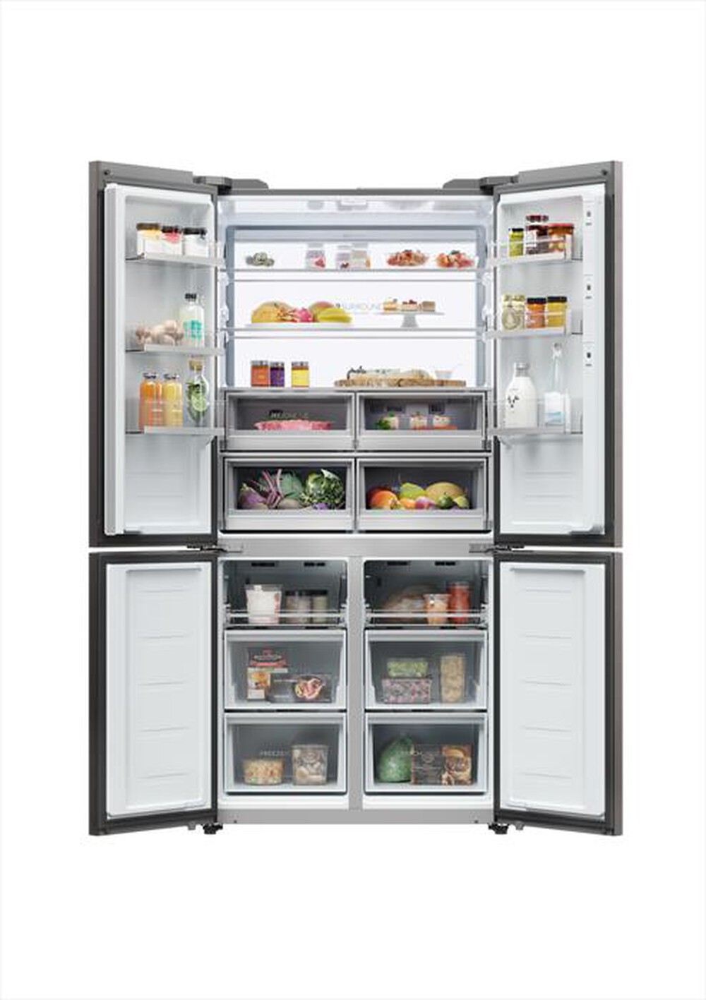 "HAIER - Frigorifero side by side HCW9919FSGB Classe F-Nero"