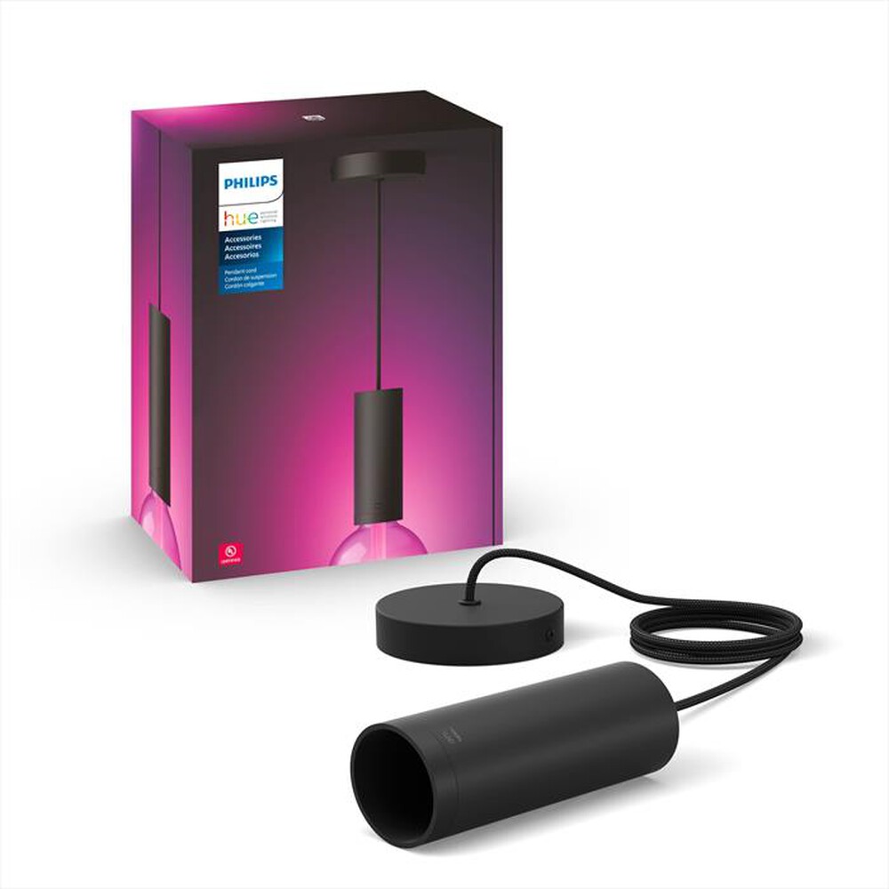 "PHILIPS - HUE LIGHTGUIDE CORDA NERA LAMPADINA NON INCLUSA-Multicolore"