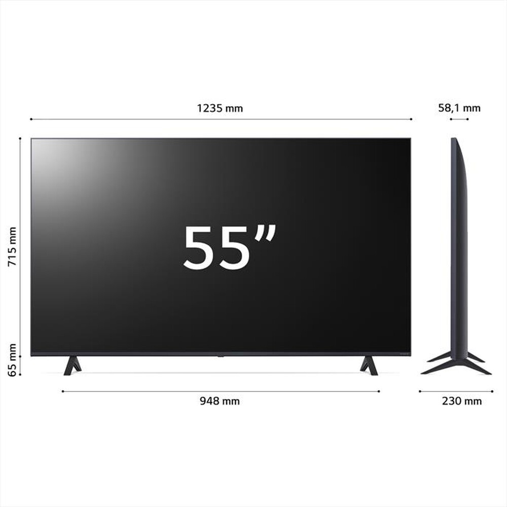 "LG - Smart TV NanoCell Serie 82 UHD 4K 55\" 55NANO82T6B-Marrone"