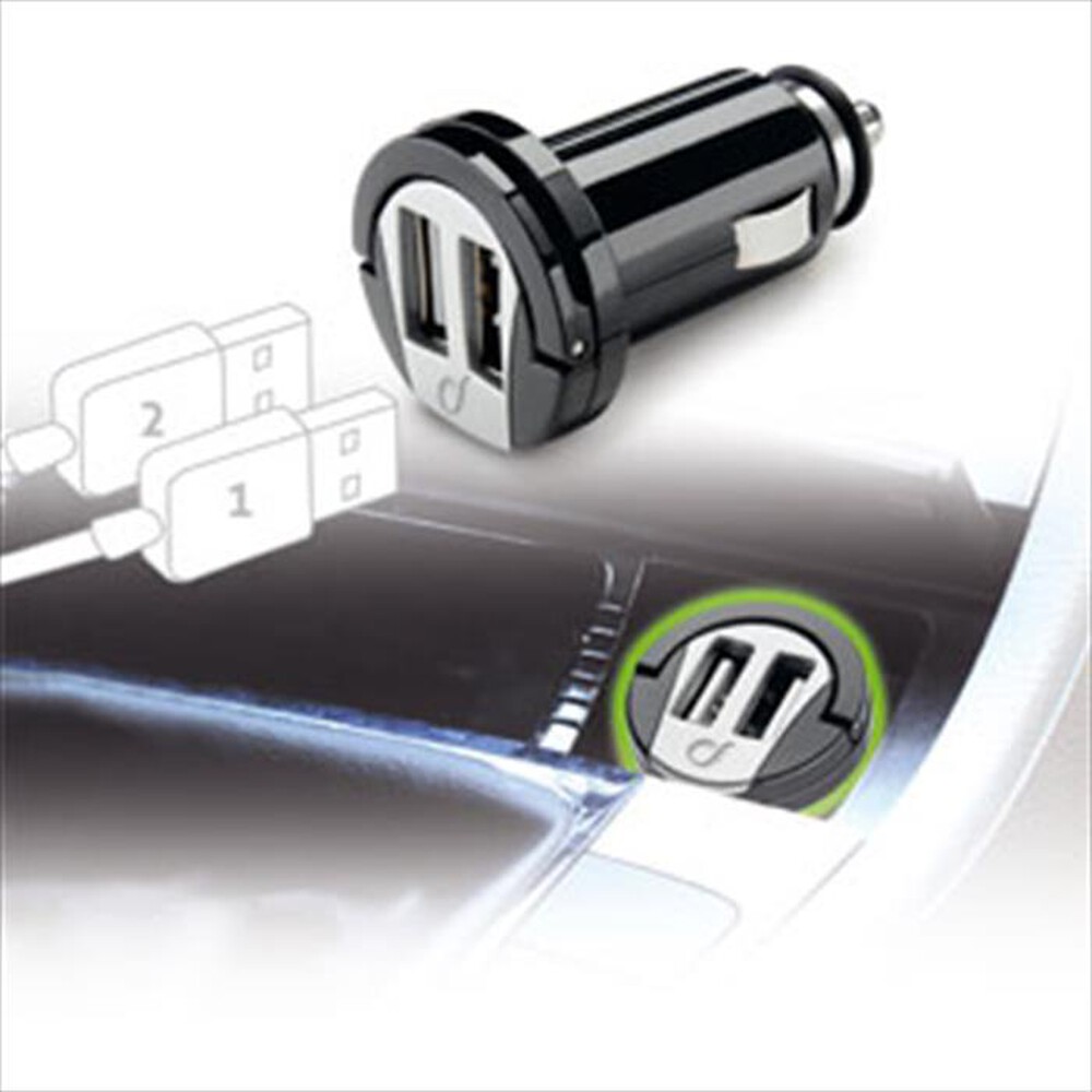 "CELLULARLINE - USB Car Charger Dual-Nero"