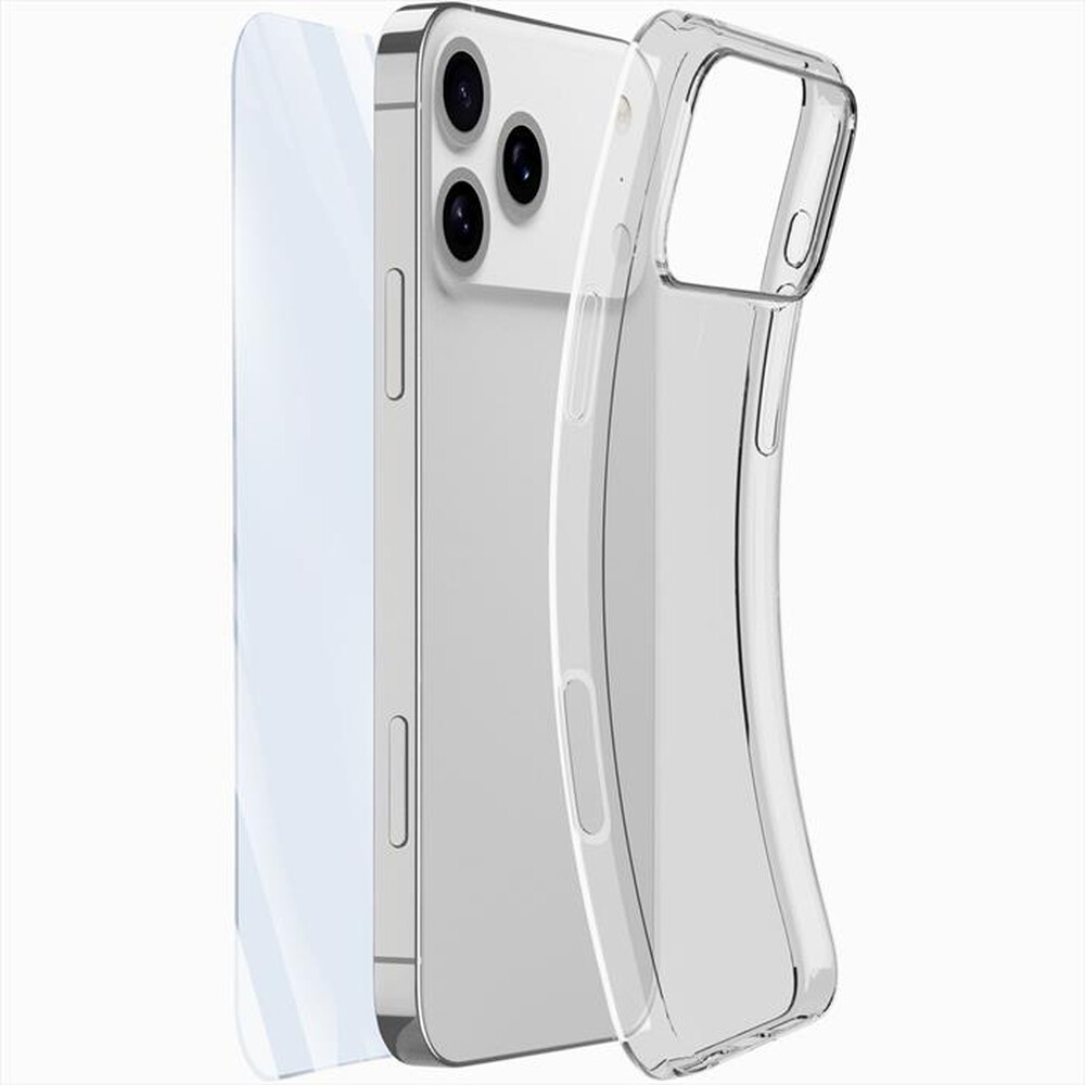 Immagine del prodotto CELLULARLINE - Kit di accessori PROTECTION KIT per IPHONE 17 PRO-Trasparente