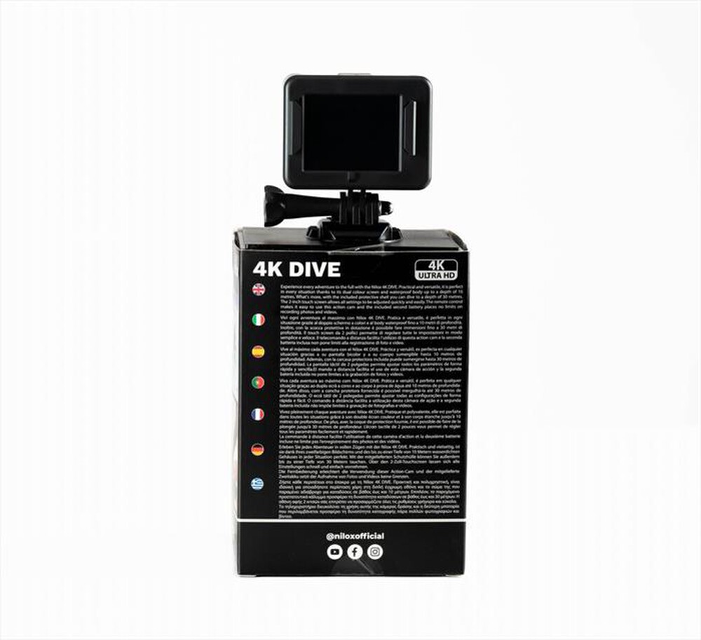 "NILOX - Action cam 4KDIVE-NERO"