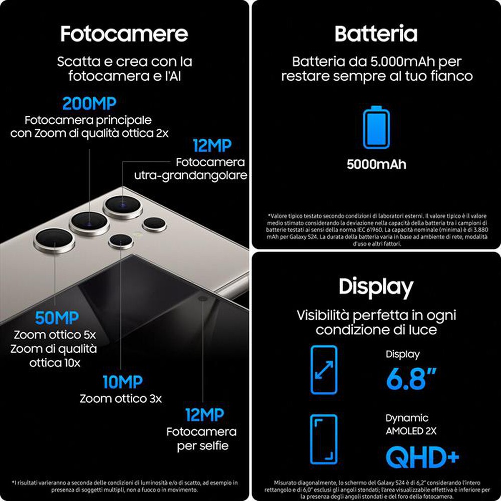 "SAMSUNG - Smartphone GALAXY S24 ULTRA-TItanium Black"